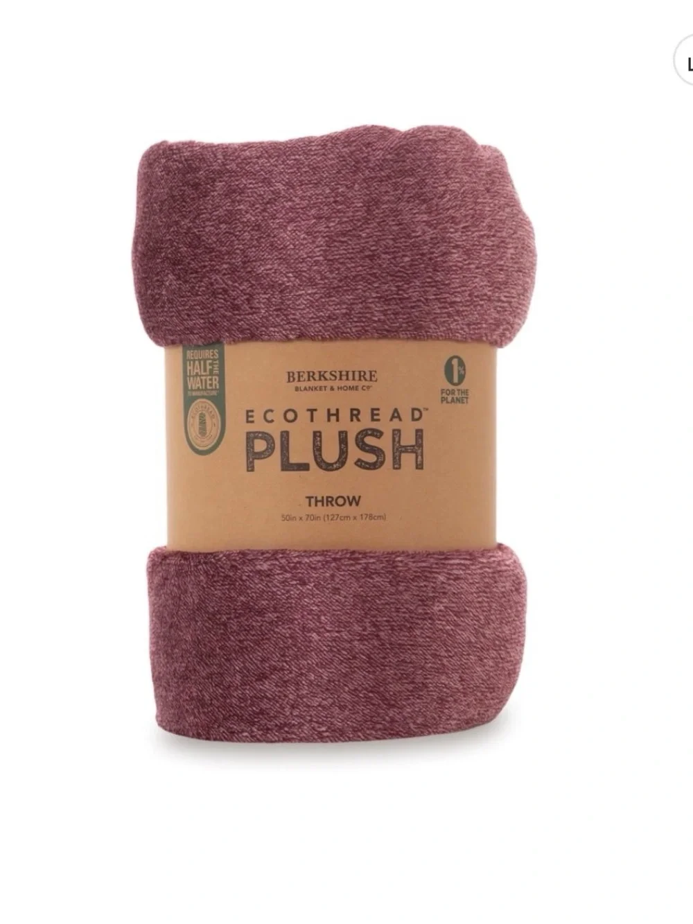 Berkshire Plush Throw Blanket in Copper
